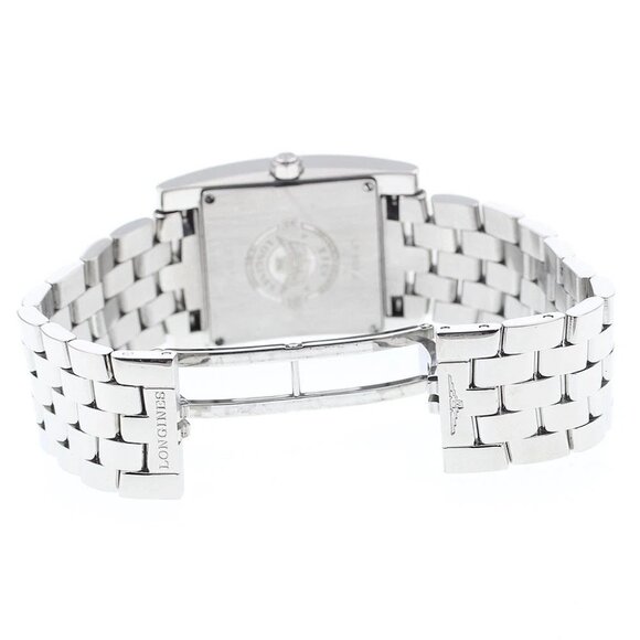 Longines Stainless Steel Case Square Wristwatches | eBay LONGINES Dolcevita L5.503.0 diamond bezel date Quartz Ladies Watch_895324